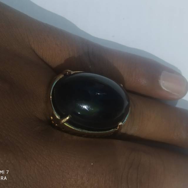 Cincin dan batu black onyx