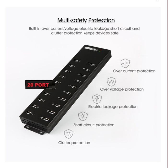 SALE Industrial USB Hub 20 Port Sipolar A805 ORIGINAL