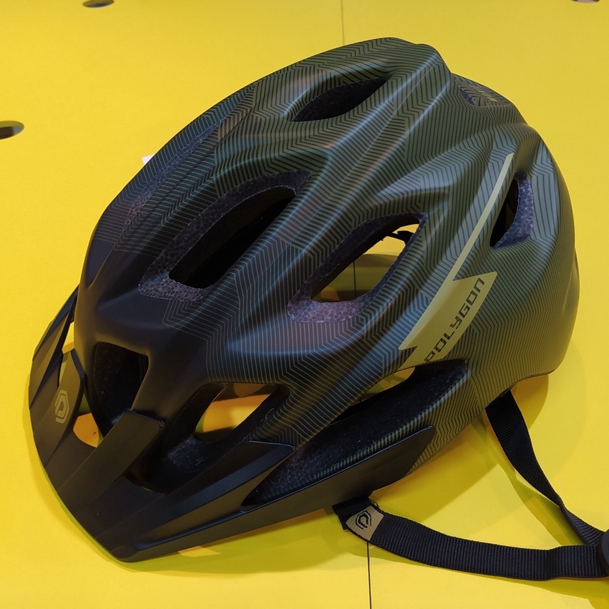 Helm Sepeda Polygon Moxie Matt Green MTB enduro XC AM