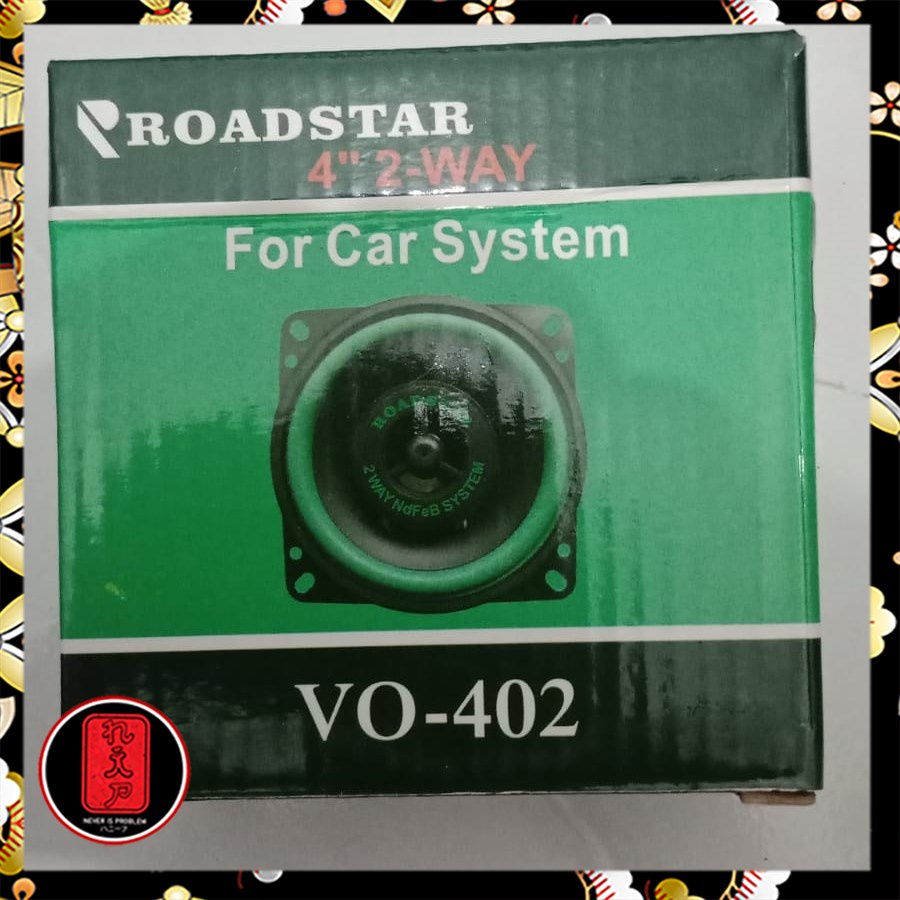 ROADSTAR Speaker Subwoofer Mobil HiFi 4 Inch 100W 1 PCS - VO-402 - Green