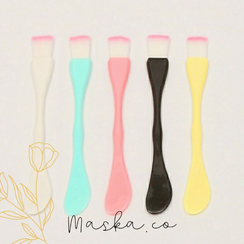 Kuas Spatula Masker 2 in 1