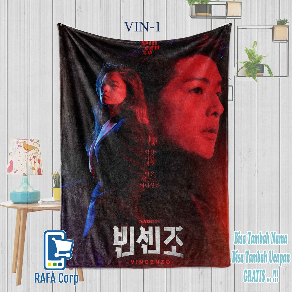 Selimut Custom VINCENZO / Vincenzo Series / Selimut Karakter Song Joong Ki / Selimut Mafia Vincenzo