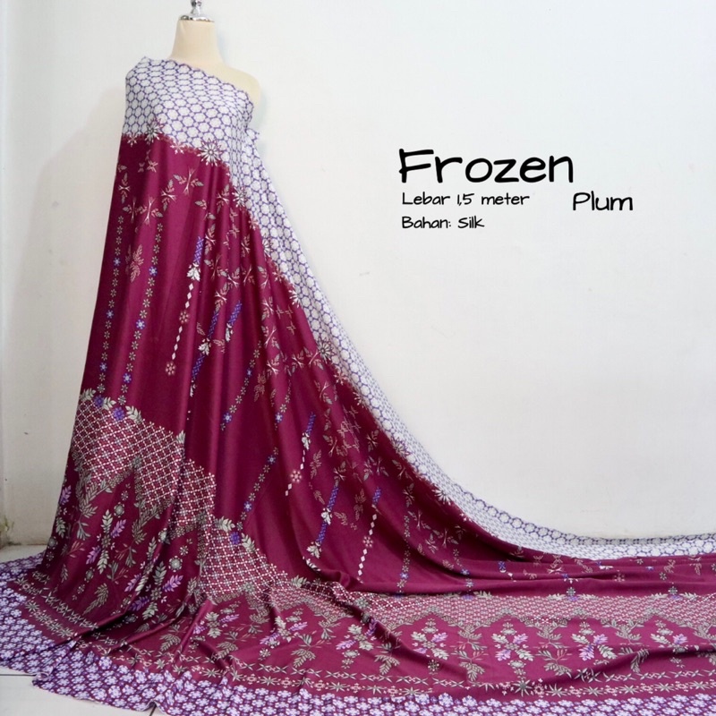 frozen series | kain silk | kain mewah | kain motif terbaru