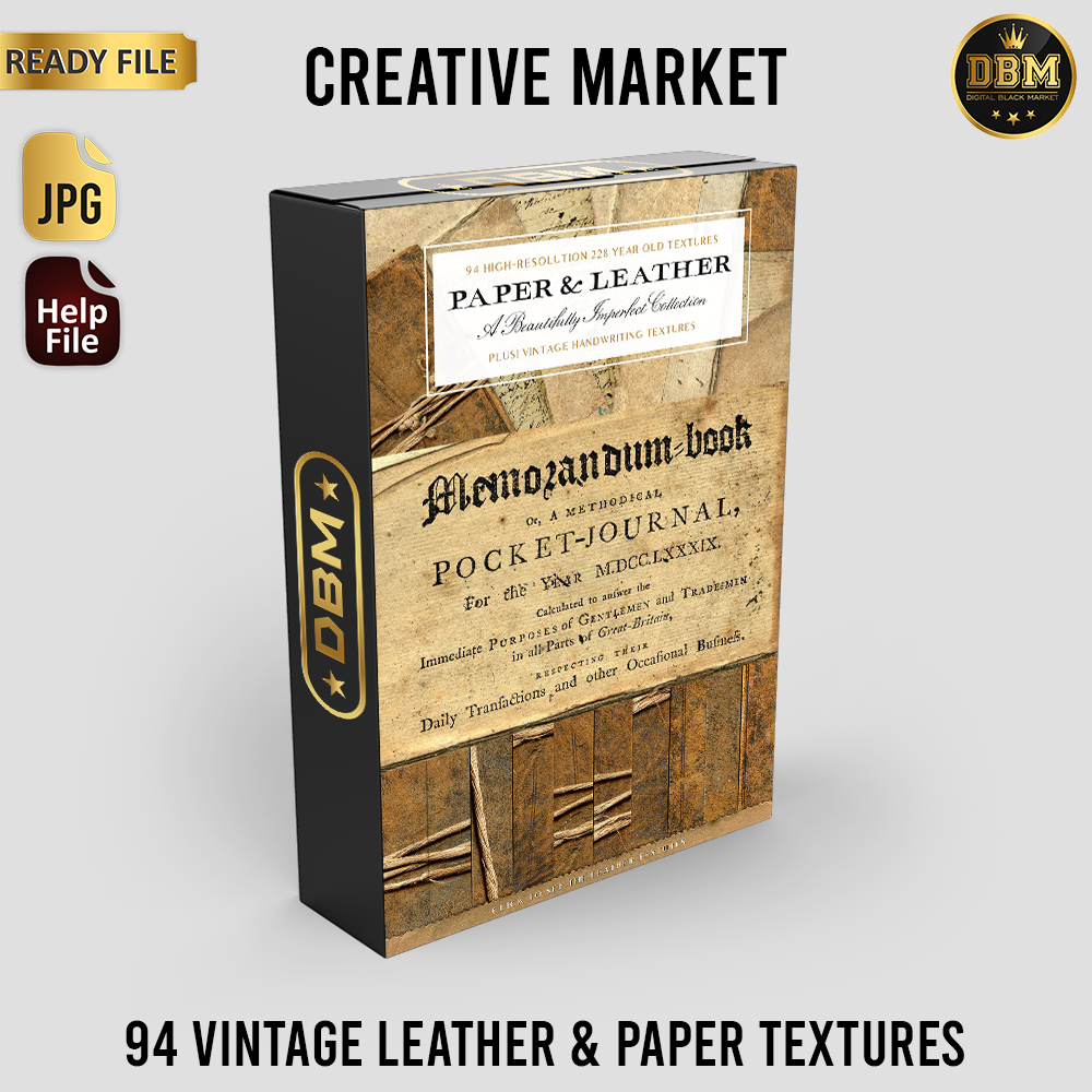 94 Vintage Leather &amp; Paper Textures - JPEG Ultra HD