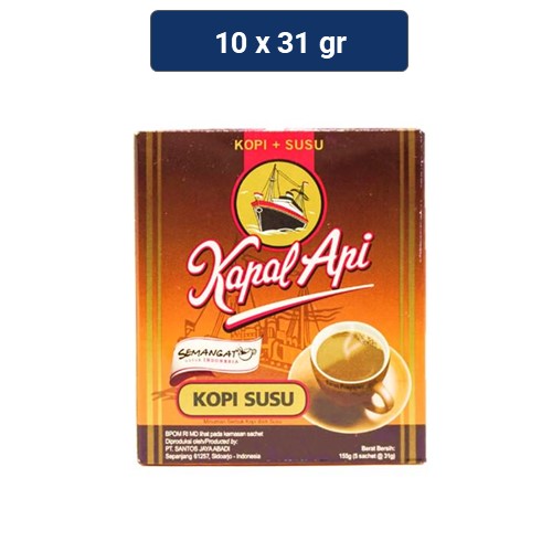 

Kapal Api Kopi Susu 31gr x 10