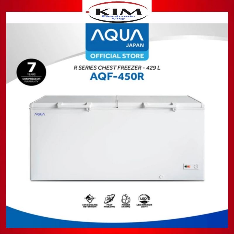 AQUA Japan R Series Chest Freezer 429L AQF-450R GARANSI RESMI