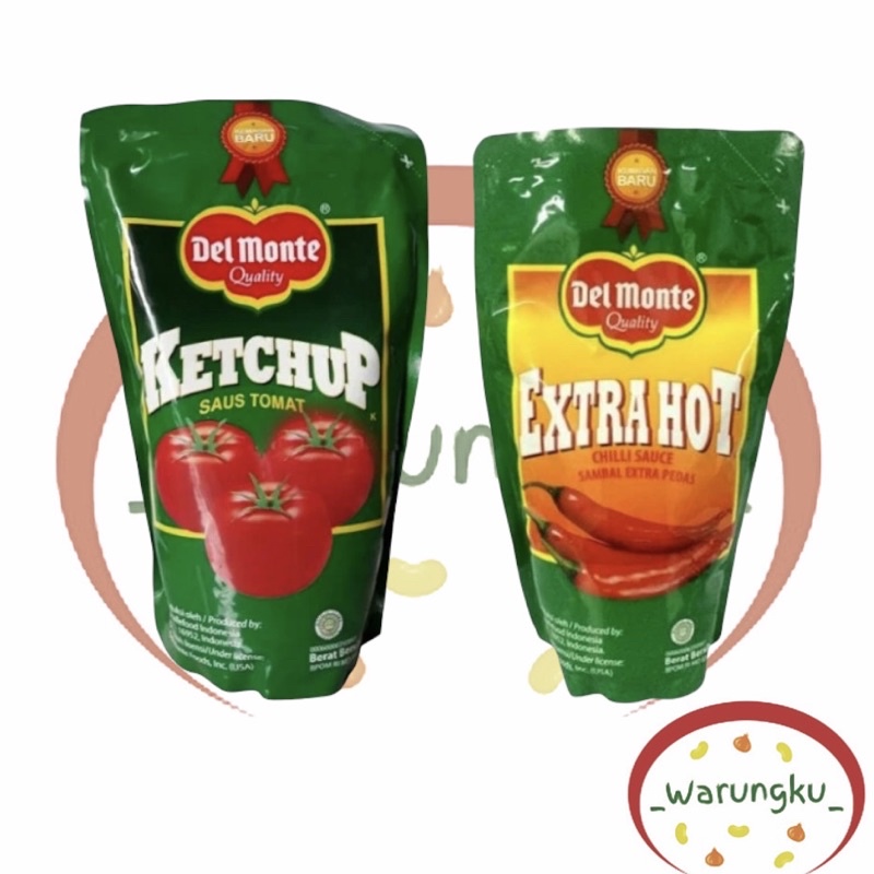 DEL MONTE 1KG Ketchup Saos Tomat Extra Hot Sambal