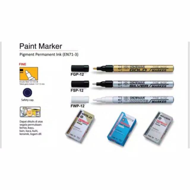 

Spidol Emas Kecil aka Paint Marker Snowman