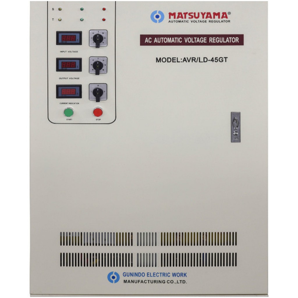 Matsuyama Stabilizer AVR 45 GT - LD stavolt MATSUYAMA 45 KVA GT MATSUYAMA 45000VA 3PHASE MATSUYAMA 45000 VA 3 PHASE