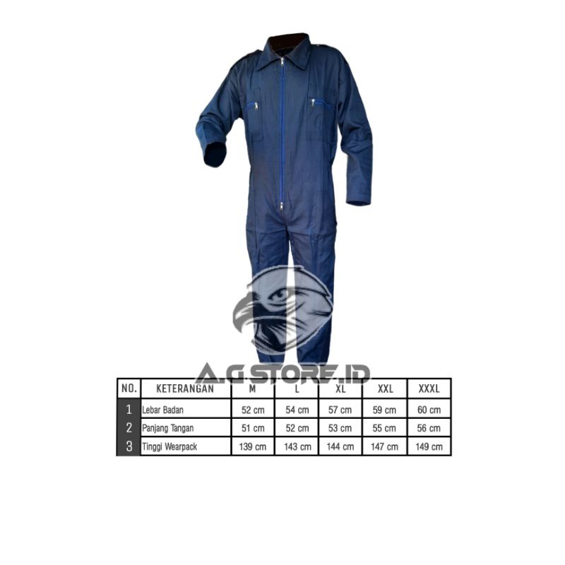 Werpack Safety Polos | wearpack bengkel | baju bengkel | seragam kerja proyek