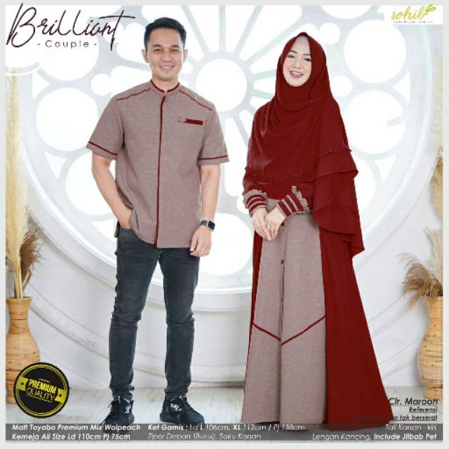 Coupel gamis syar'i ORI berlabel Sohib