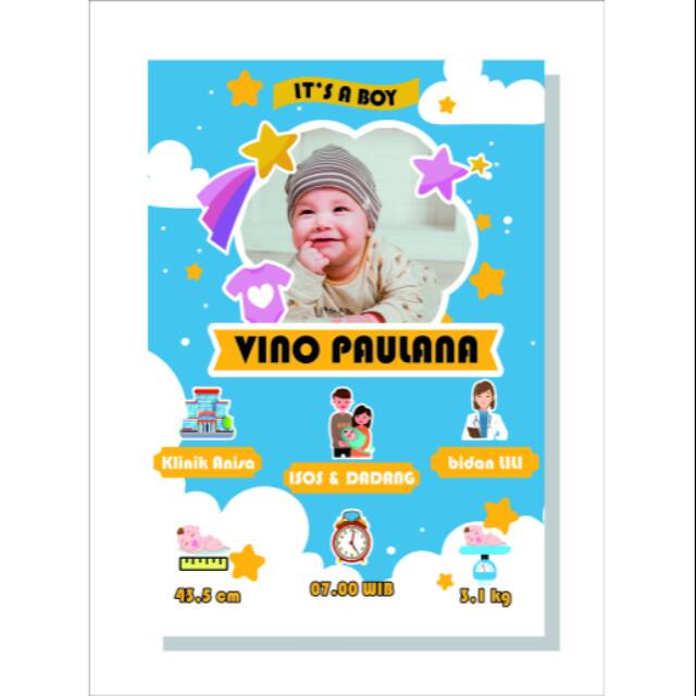 Jual Desain Biodata Bayi Bio Baby Shopee Indonesia