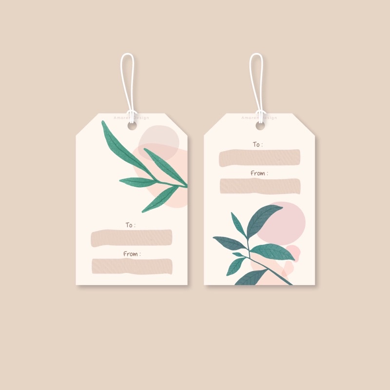

Hang Tag Botanical Aesthetic Multi Purpose Hangtag for Gift Hampers