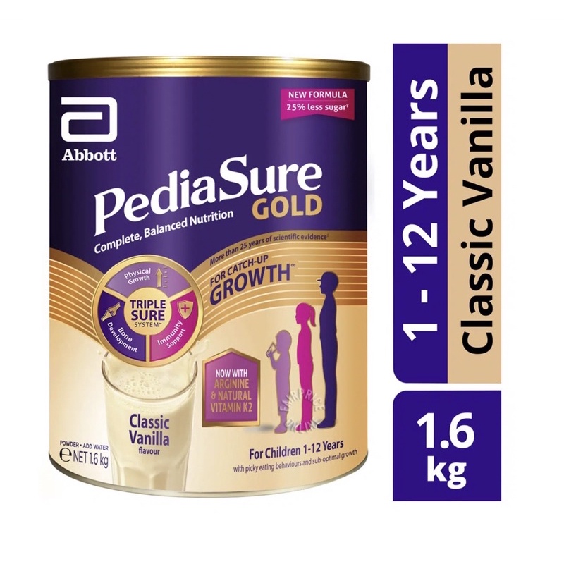 

(Made in Singapore) Pediasure GOLD Classic Vanilla 1.6kg