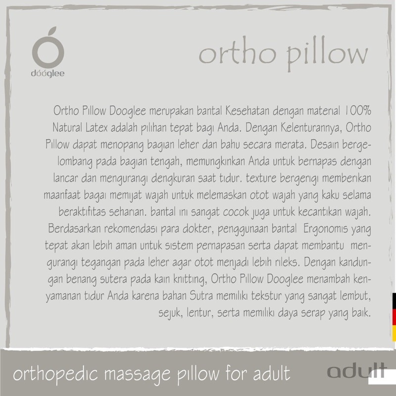 Dooglee Adult Ortho Pillow - Bantal Dewasa