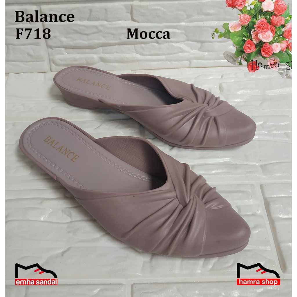 Balance F718 - Sepatu Sendal Wedges Wanita Karet Jelly