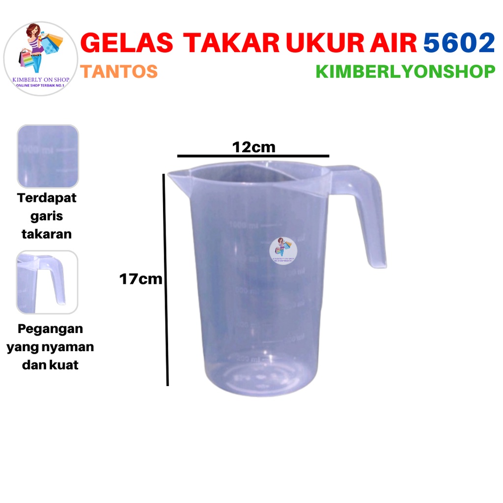 Gelas Takar Ukur 1000 ml 5602 Tantos