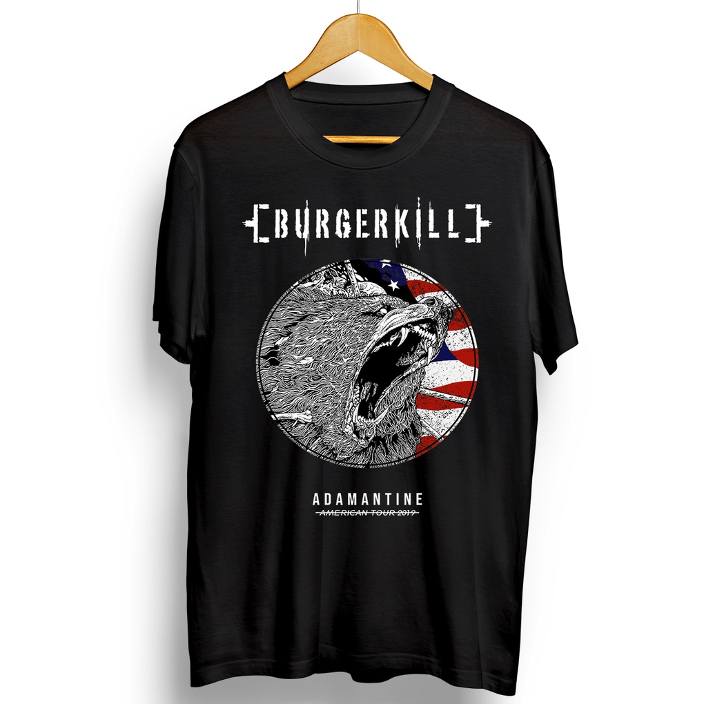 [ ROCK N ROLLIN ] KAOS/T-SHIRT BAND/MUSIK BURGERKILL - ADAMANTINE AMERICAN TOUR PRIA DAN WANITA