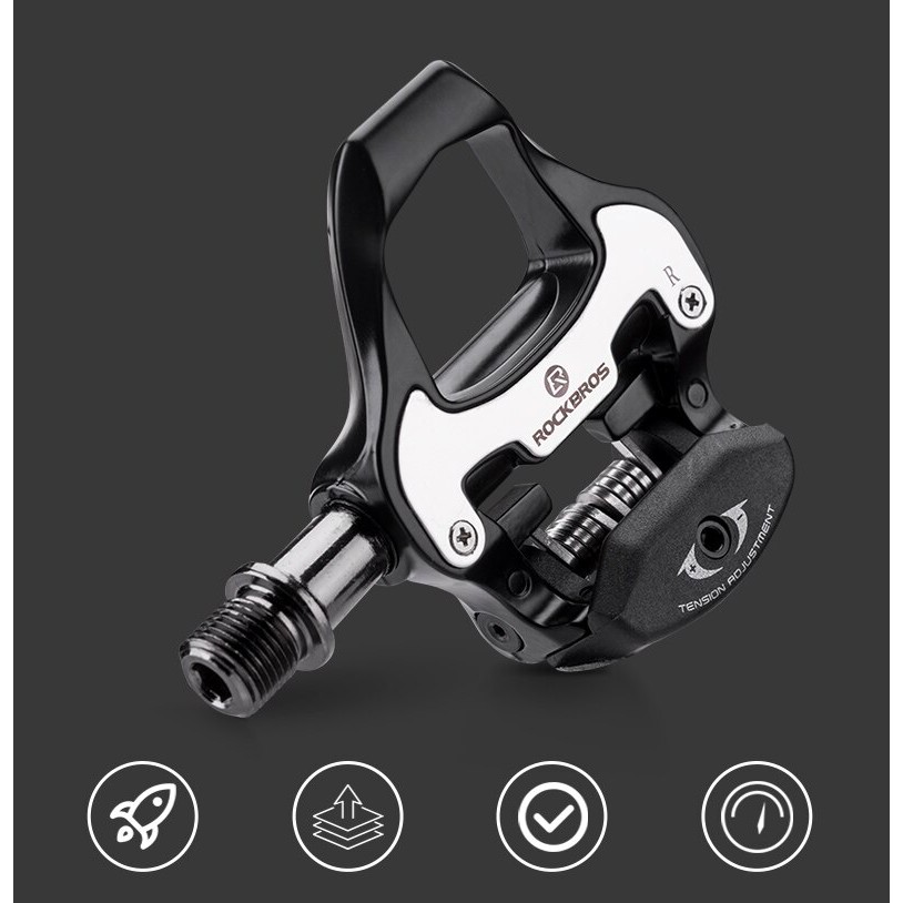Pedal Sepeda Roadbike Cleat Rockbros