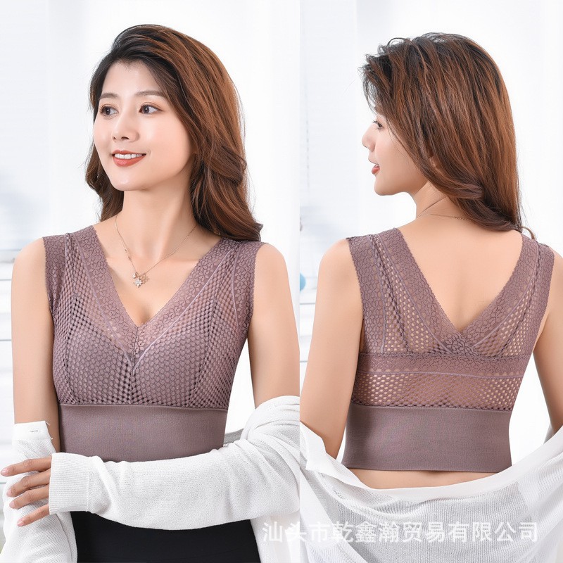 GO! BR452 Bra Wanita Jaring BH Wanita Tanpa Kawat Push Up Yoga Sexy Pakaian Dalam Sport COD