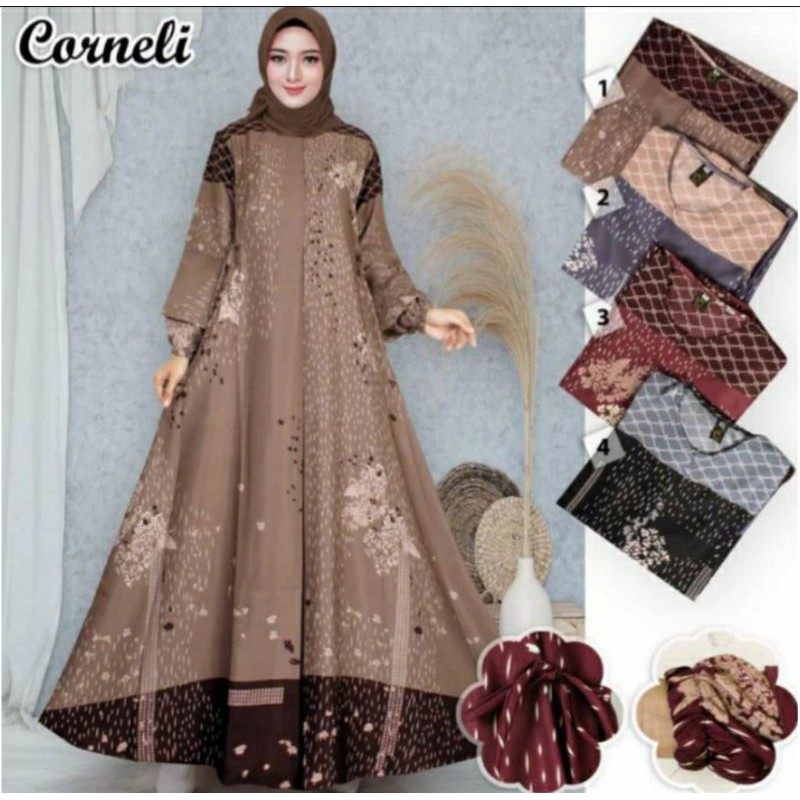 gamis maxmara Lux premium / gamis motif terbaru realpict original