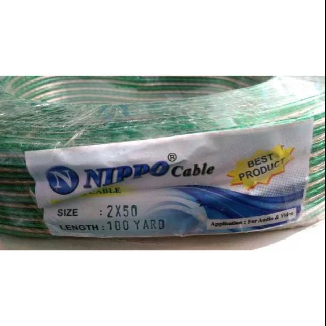 Kabel transparan 2x 50 per 10 meter