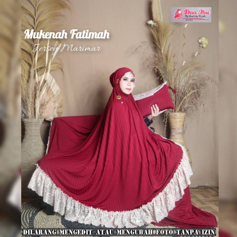 Mukena Fatimah Original By Doa Ibu Jersey Marimar•••