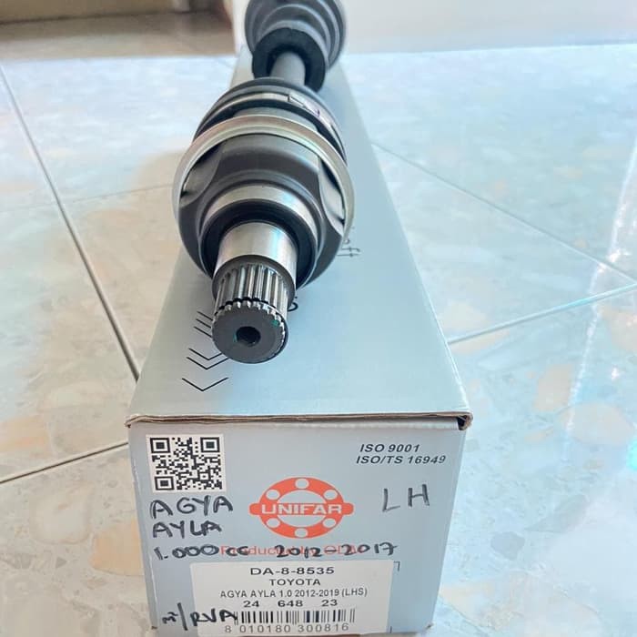 AS RODA CV JOINT ASSY AGYA AYLA 1.0CC KIRI 12-17 DA-8-8535 UNIFAR