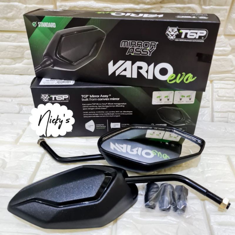 TGP Spion Evo Vario Tangkai Pendek Universal Honda Cembung Tangkai Standar Model All New Vario 125 150 2018 Beat Supra Genio Scoopy Spacy Revo Karisma Kharisma Legenda Grand Mega Pro-4