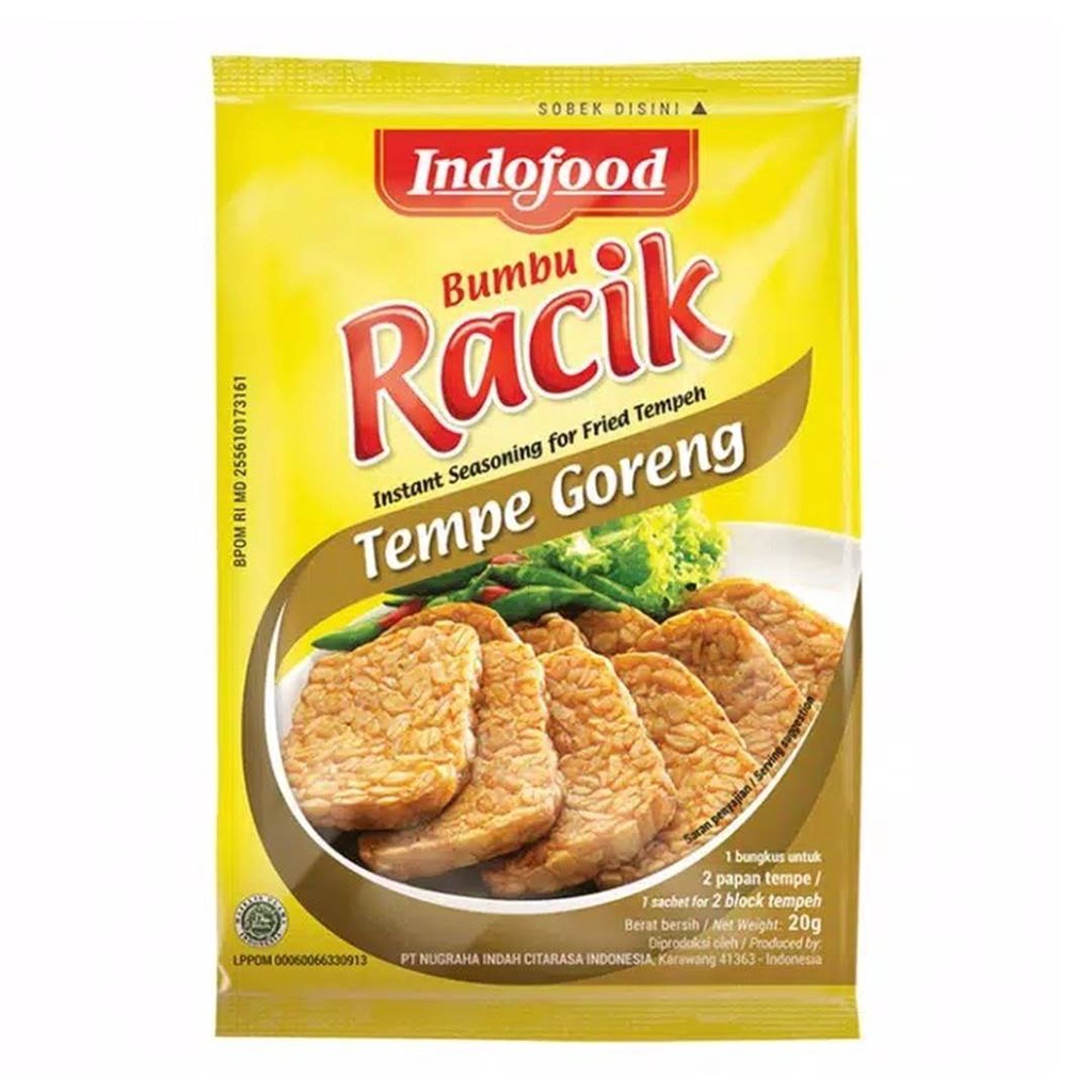 

INDOFOOD Bumbu Racik Tempe Goreng kemasan per renceng @20g x 10 pcs