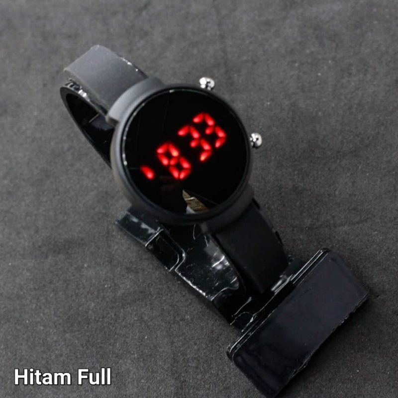 JAM TANGAN WANITA LED WATCH MONOL MINI RUBBER MURAH