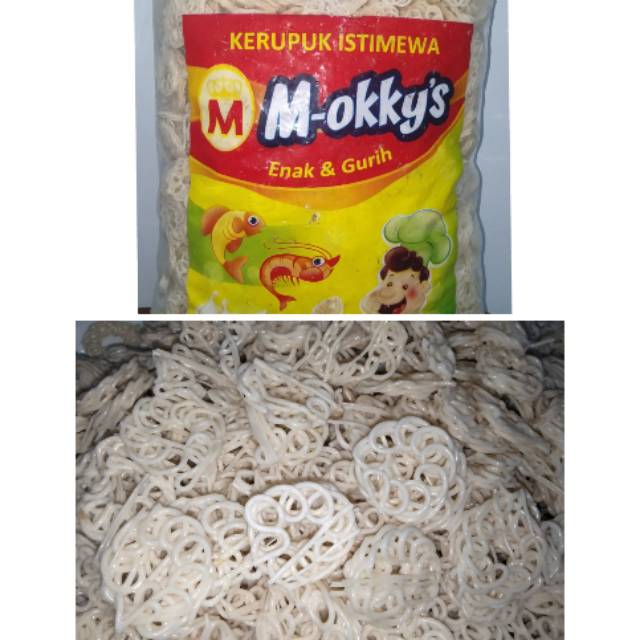 

Krupuk Mawar Putih Cap Mokkys 250gram