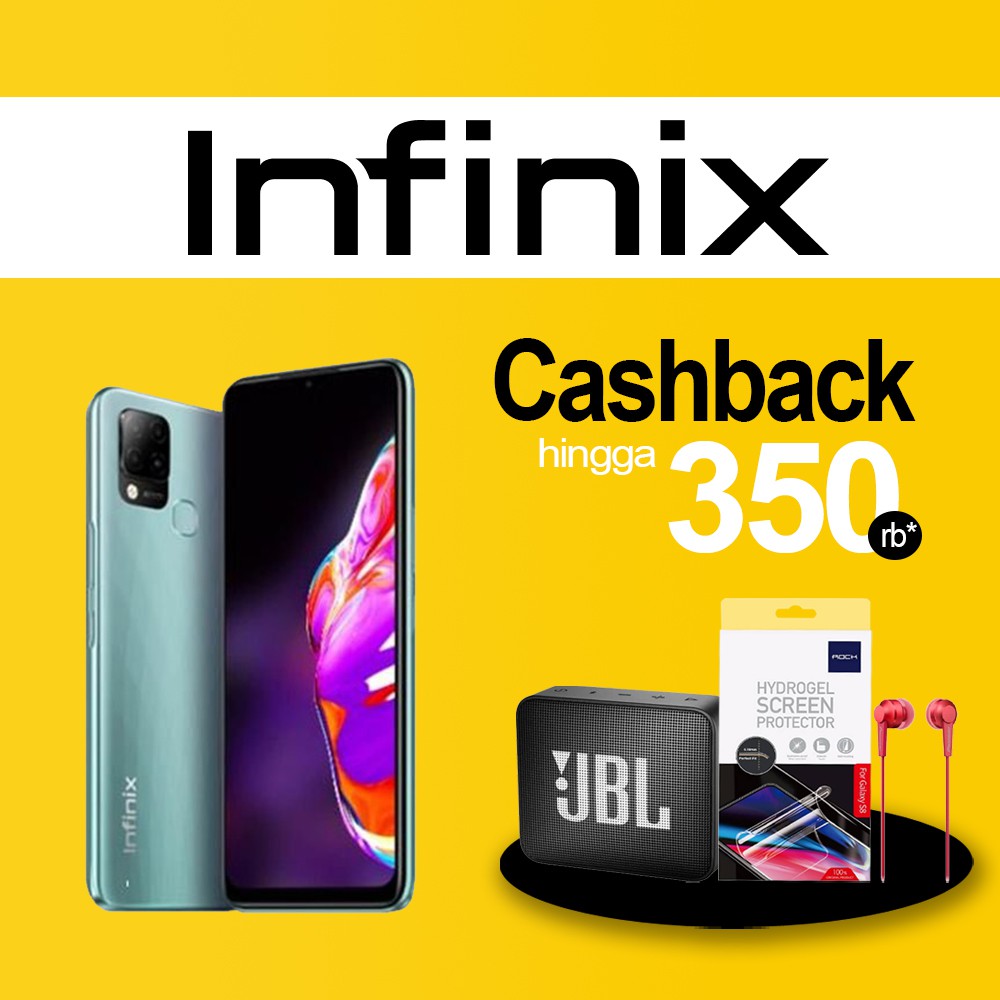 Infinix Hot 10s 4/64GB Hot 10s Garansi Resmi Infinix 10 s 4 GB 64 GB Hitam Hijau