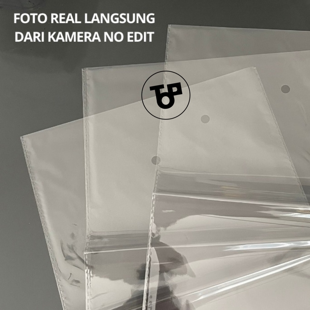 

Plastik OPP Lem 50 Micron / 0.5 Import Double Seal ada Lubang Premium