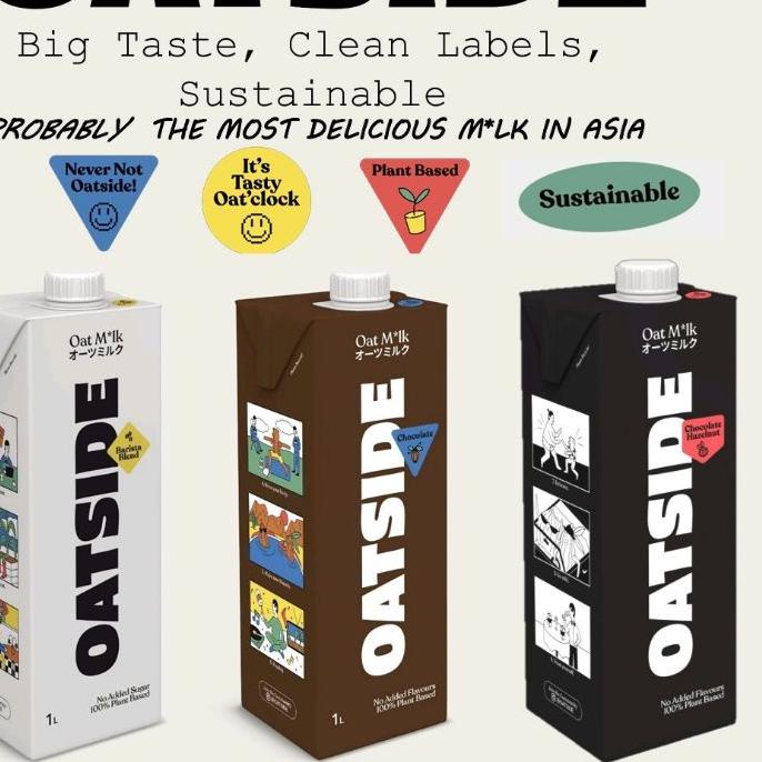 

Pasti Update OATSIDE OAT MILK SUSU GANDUM 1000 ml^^