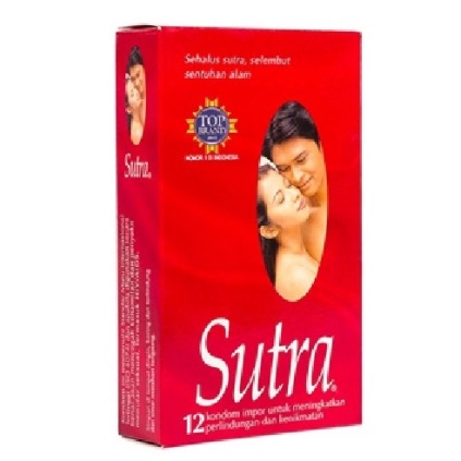 KONDOM SUTRA 12'S / KONDOM / KONTRASEPSI / KB / PRIA / SEKALI PAKAI / PELUMAS