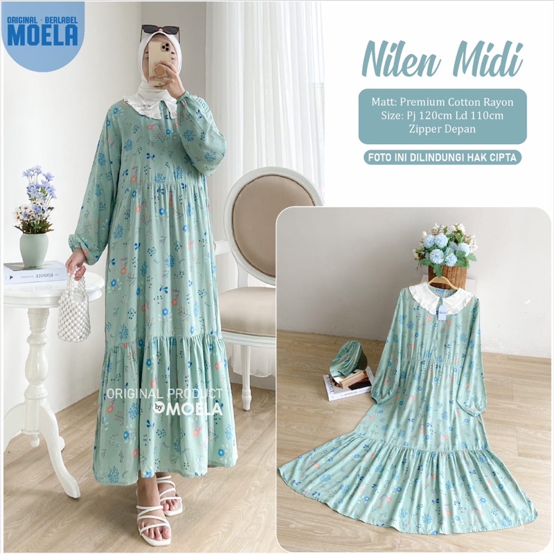 NILEN MIDI BY MOELA DRESS MIDI ORIGINAL MOELA