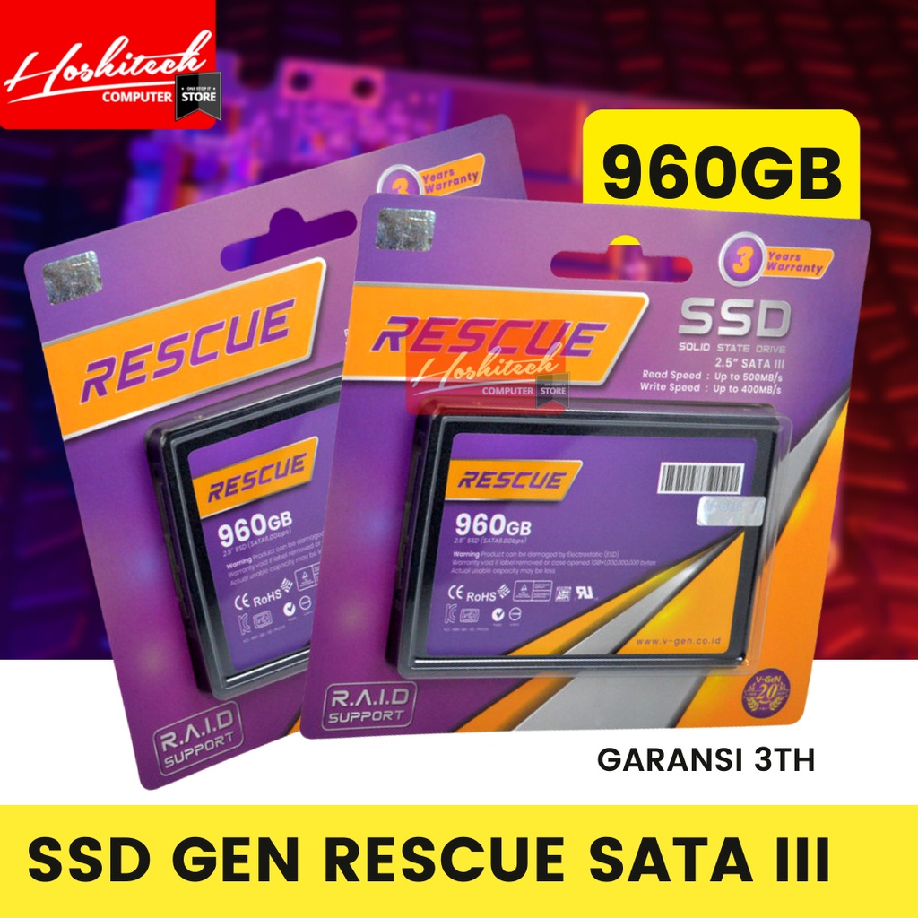 SSD VGEN 960GB V-GEN RESCUE 1TB SATA III GARANSI 3TH