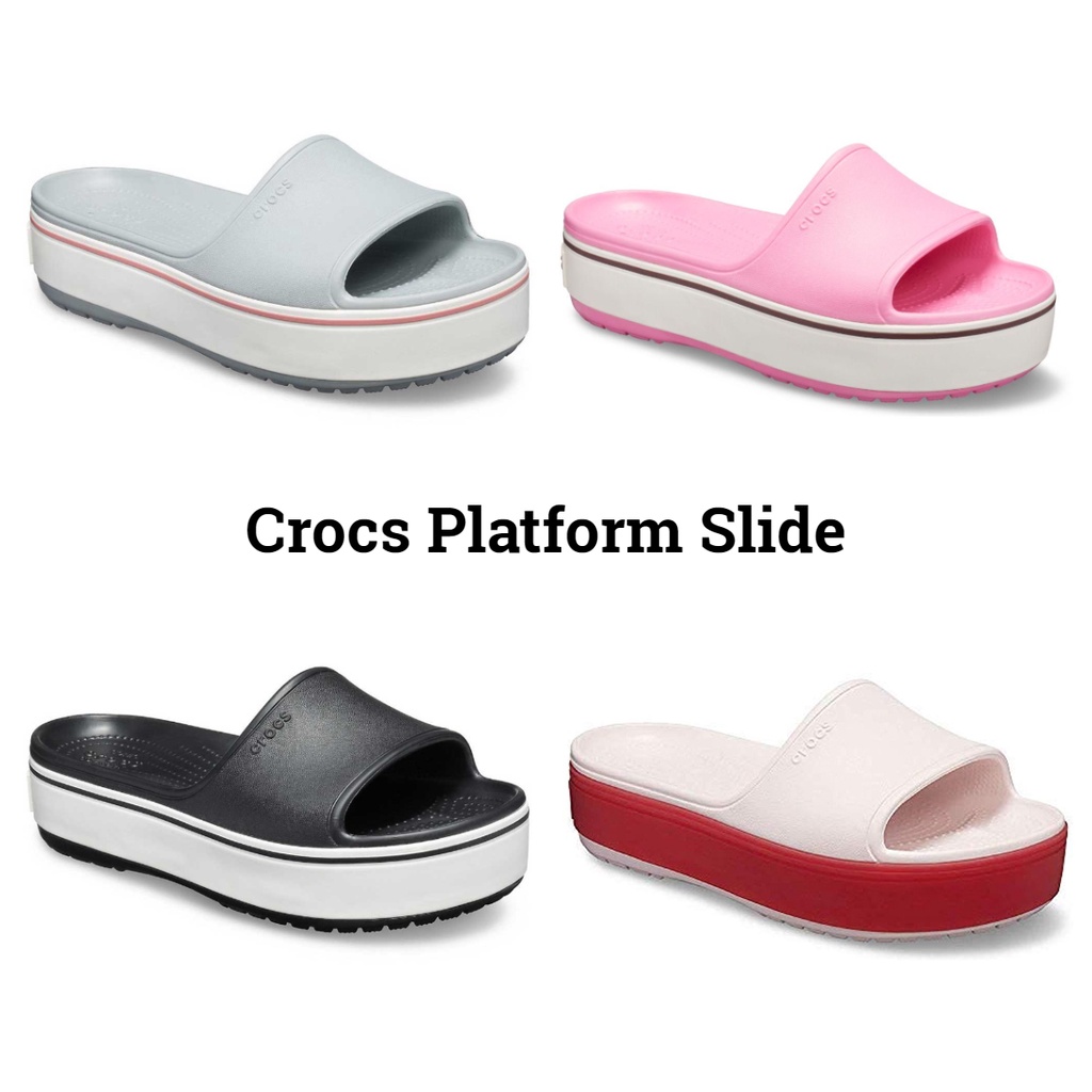 Sandal Crocsband platform slide wedges 5cm / Sandal Crocs Slide / Crocs Original / Sandal Wanita Fashion New