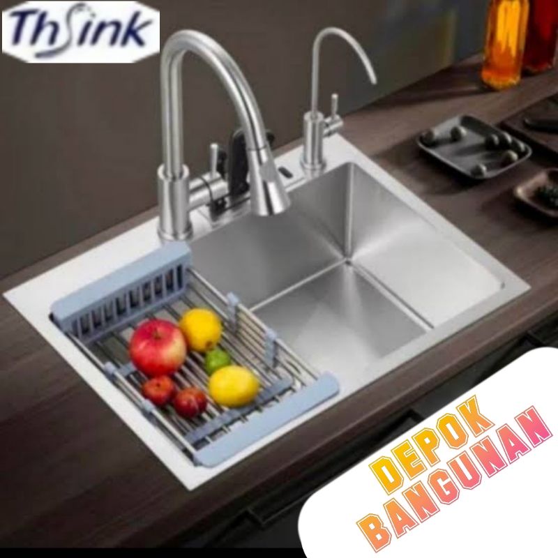 KITCHEN SINK 6045 KITCHEN SET BAK CUCI PIRING STAINLESS THSINK 6045