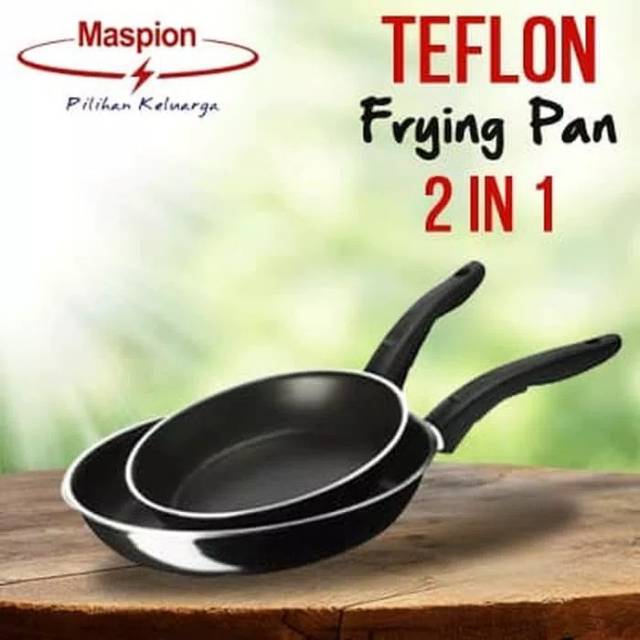 Teflon Frying Pan 2in1 Penggorengan Anti Lengket 1 Set 2 Pcs