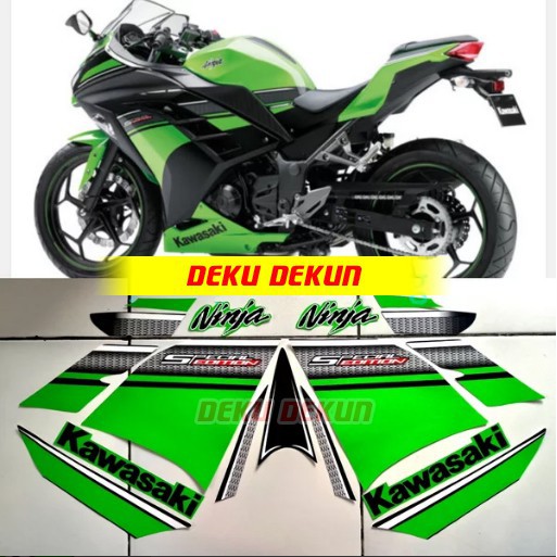 Stiker / Sticker Cutting / Stripping Kawasaki Ninja 250 Fi SE HIJAU