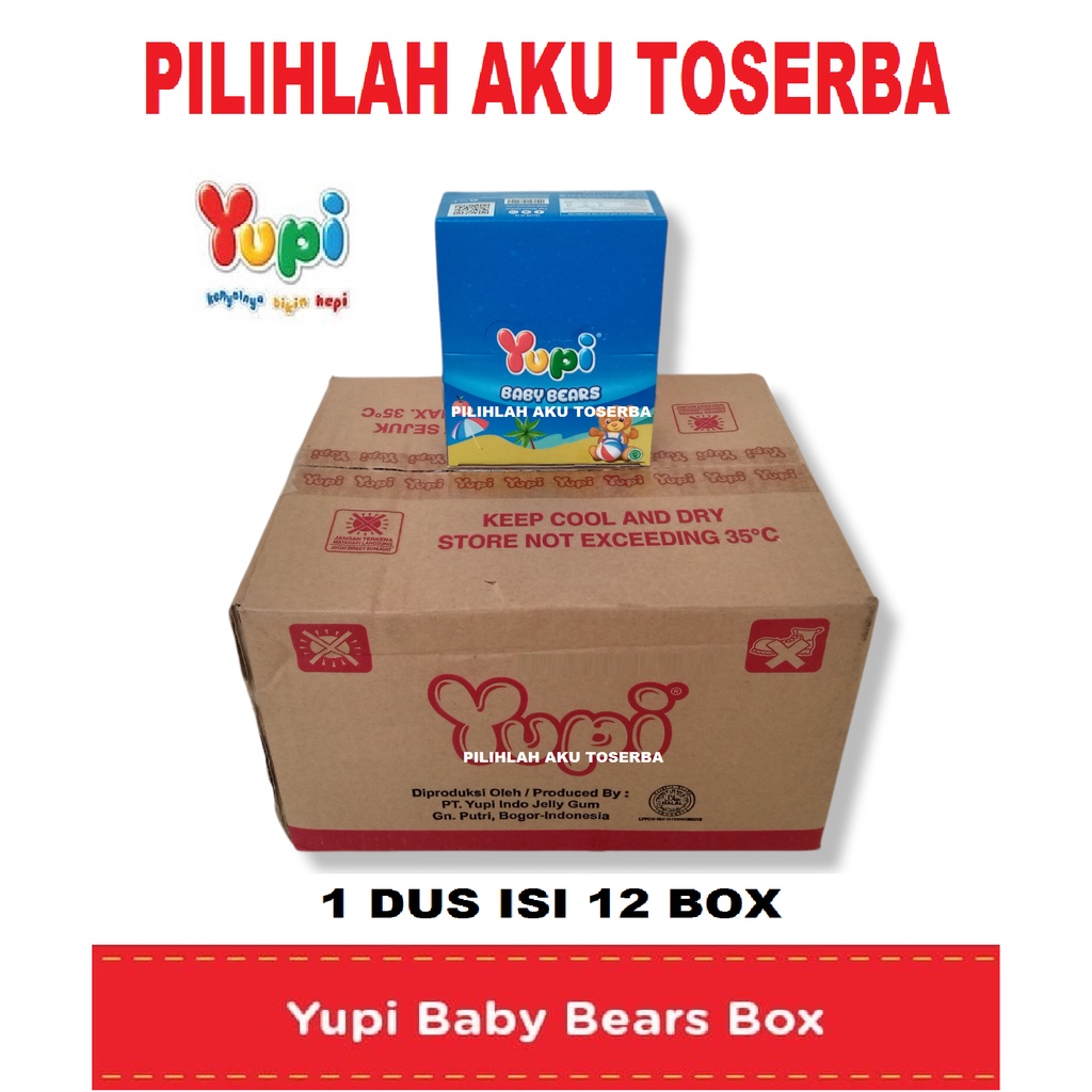 YUPI BABY BEARS - (HARGA 1 DUS ISI 12 BOX)