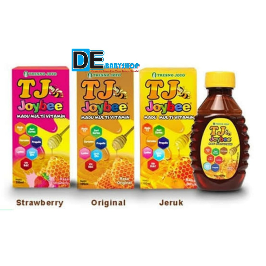 Madu Tj Joybee Madu Multivitamin 100ml Original Jeruk Strawberry tresno joyo