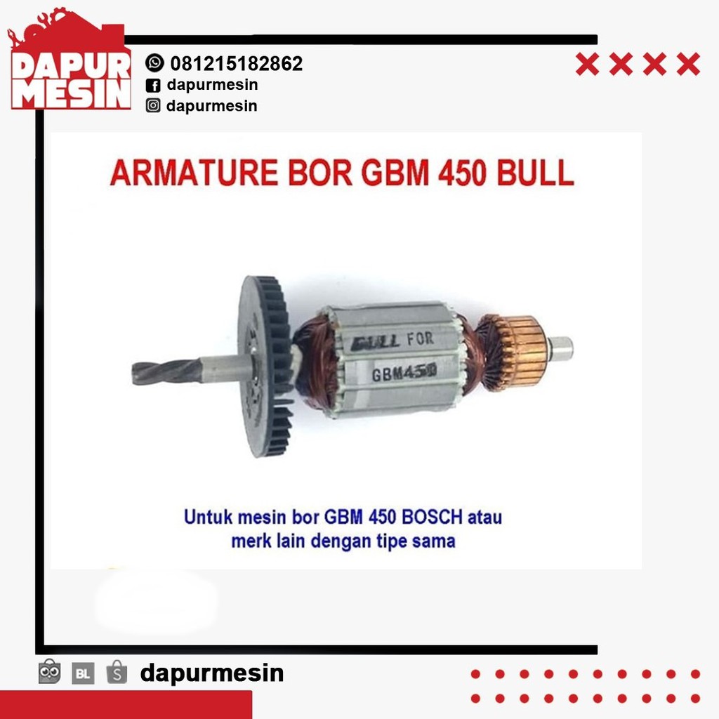 ARMATURE BOR  GBM 450 BULL