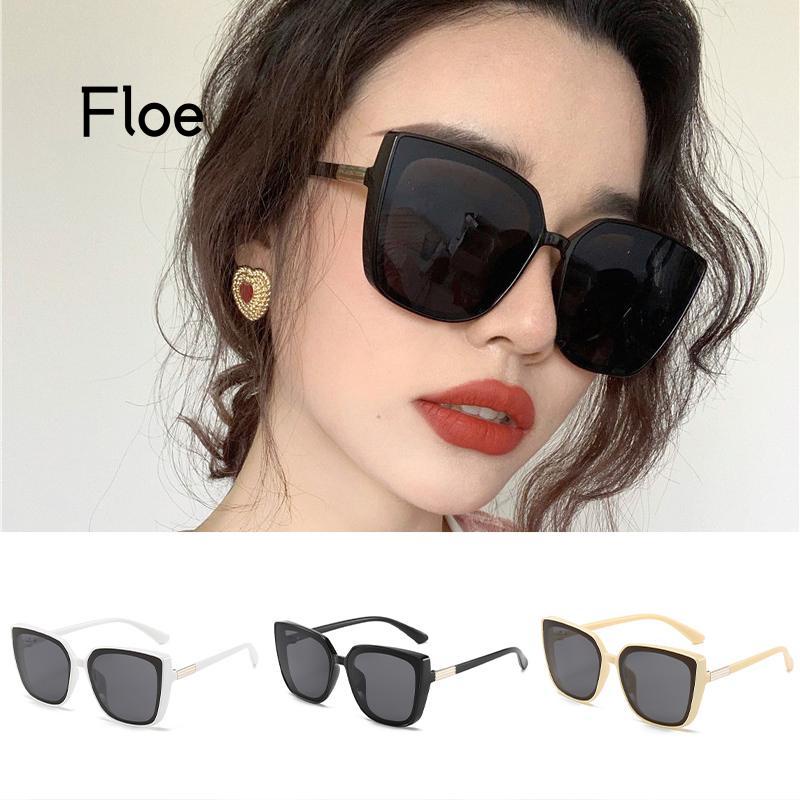 Kacamata Hitam Anti UV400 Bingkai Besar Untuk Kacamata Wanita Glasses ANTOP