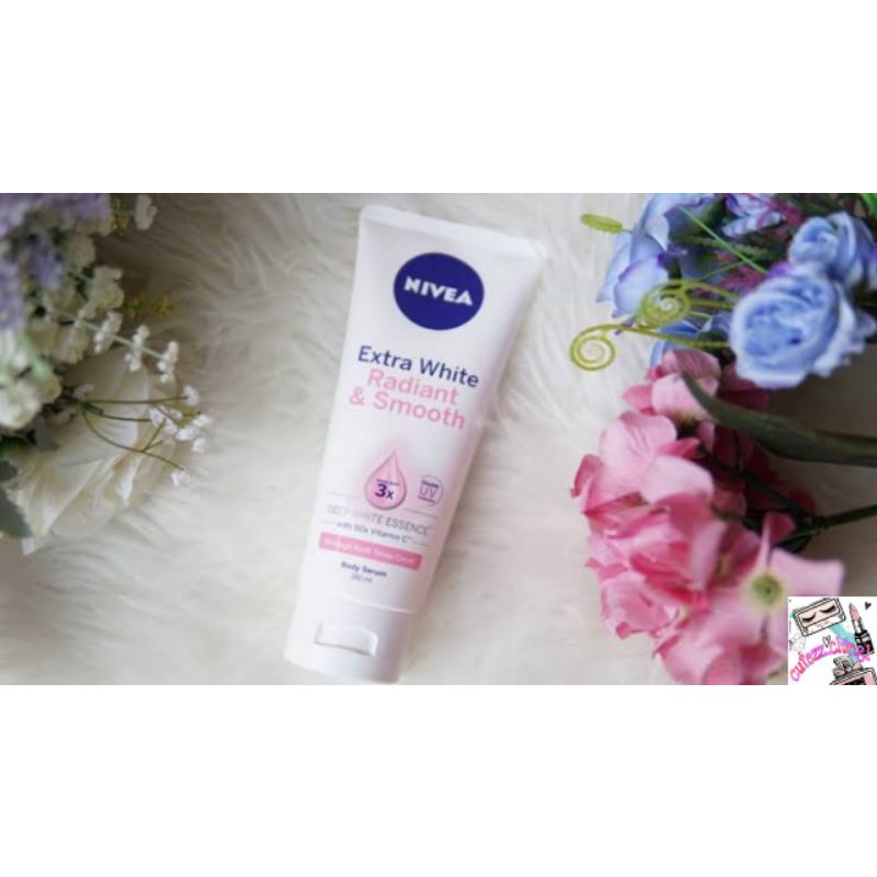 ☃Cutezz_Ching1☃Nivea Extra White Body Serum Radiant &amp; Smooth 180ml