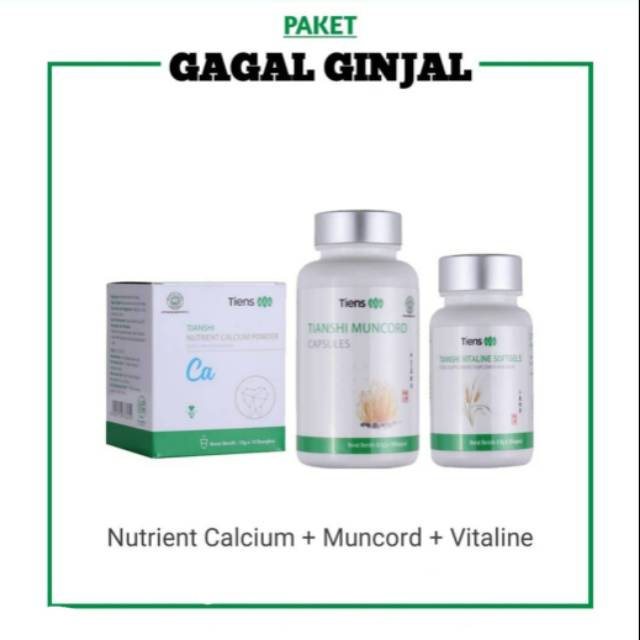 Suplemen Herbal Gagal Ginjal Kalsium Chitosan Vitaline Tiens