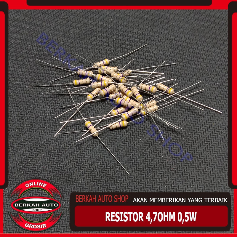 Resistor 4.7 Ohm 0.5 watt - resistor 4.7 ohm 1/2 watt