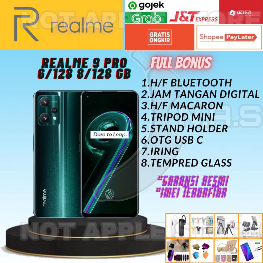 REALME 9 PRO RAM 6/128GB 8/128GB NEW BARU GARANSI RESMI